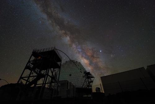 Milky Way and the MAGIC Telescope