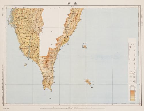 大日本帝國陸地測量部〈五十萬分一輿地圖－臺南〉