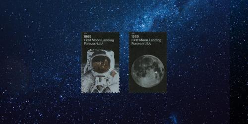 1969：首次登陸月球郵票