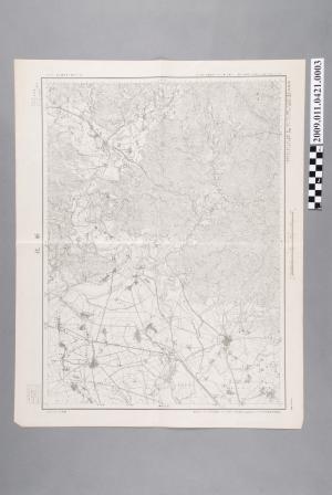 大日本帝國陸地測量部編繪〈五萬分一地形圖臺南十號－新化〉假製版