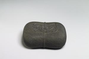 清 十八世紀 紫檀木繩紋盒