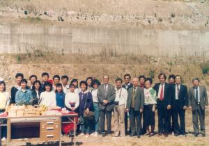 圖書館暨行政大樓奠基動土典禮合影