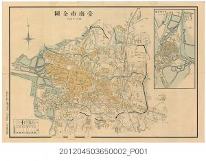 小林德太郎〈六千分一臺南市街案內地圖〉