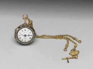 十八世紀 英國 嵌料石瑪瑙懷錶