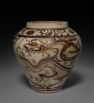 Jar with Dragon:  Cizhou Ware