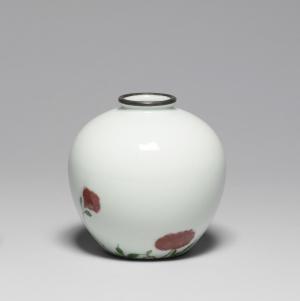 Globular Vase with Roses