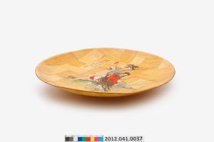 木蘭圖竹製圓盤