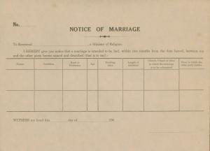 巴色會結婚證書 Marriage certificate from the Basel Mission of Malaysia