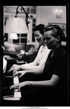 Rella Warner and Isabel piano duet