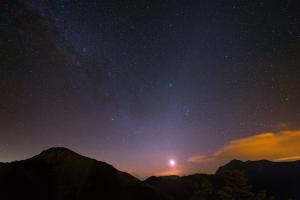 Moon Rising with the Milky Way and Zodiacal Light