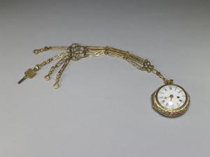 十九世紀  「利喴」畫琺瑯西洋人物懷錶