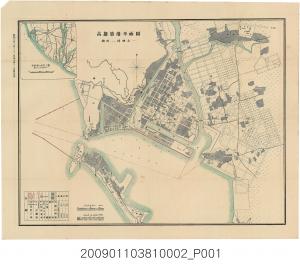 臺灣總督府高雄築港出張所發行〈一萬分一高雄築港平面圖〉