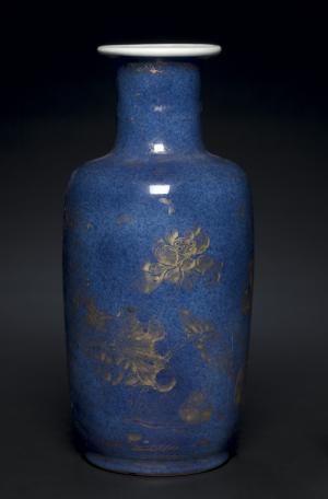 Vase with Lotus Plants