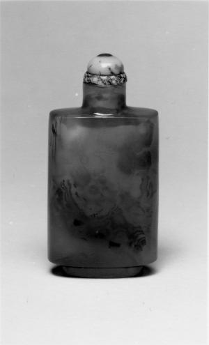 Snuff Bottle with Mountains