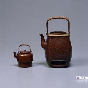 旅行盛炭用銅製茶器