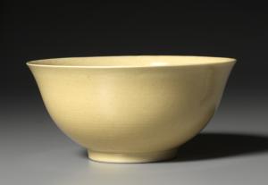 Bowl with Yellow Glaze