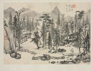 Landscape Album in Various Styles: Landscape after Wu Zhen