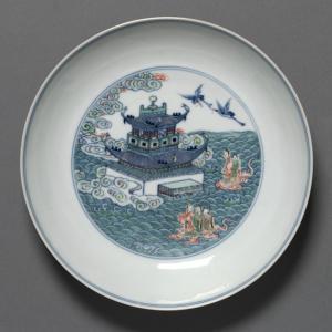 Plate with Isle of the Immortals