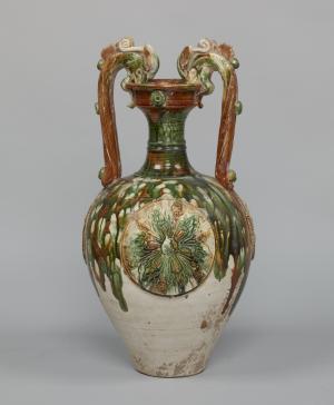 古銅象耳花瓶名「秋月」 | 開放博物館