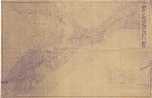 1947年霧社送電線路經過地平面圖