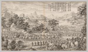 Receiving Surrender from the Eli: from Battle Scenes of the Quelling of Rebellions in the Western Regions, with Imperial Poems