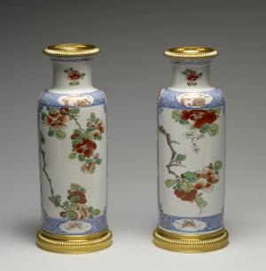 Pair of Vases with a Blossoming Branch
