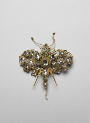 歐洲 十八世紀 鑲鑽蝴蝶飾件