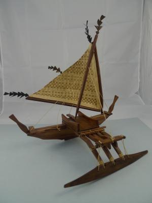 馬紹爾傳統獨木舟Walap模型