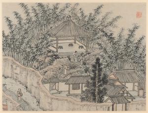 Twelve Views of Tiger Hill, Suzhou: Bamboo Pavilion, Tiger Hill