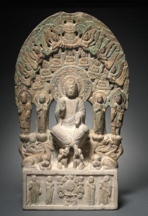 Stele:  Maitreya as the Future Buddha