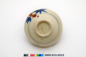 彩繪竹紋碗