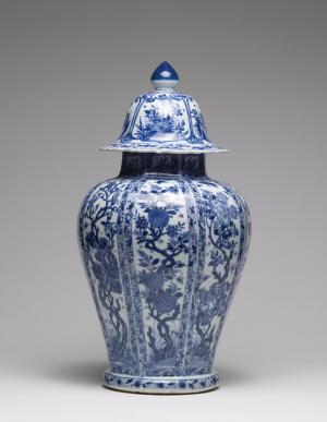 Jar with Climbing Floral Designs