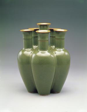 清乾隆茶葉末釉雙耳葫蘆瓶| 開放博物館
