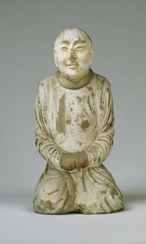 法隆寺塔底層塑像  男子坐像（複製品）