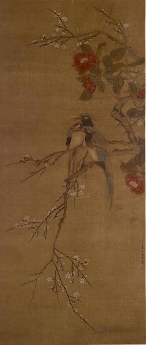 Pheasants, Camelias and Plum-blossoms