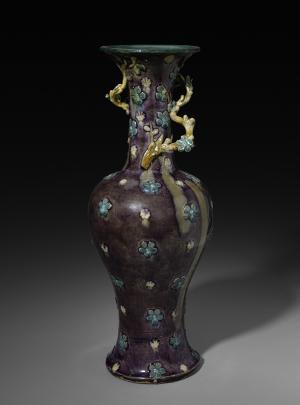 Vase with Branch of Plum Blossoms:  Fahua Ware