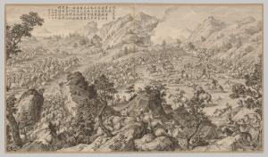 Battle at A'erchu'er: from Battle Scenes of the Quelling of Rebellions in the Western Regions, with Imperial Poems