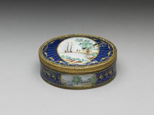 清 十八世紀 銅胎畫琺瑯盒