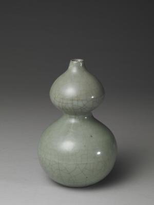 南宋 官窯 青瓷葫蘆瓶