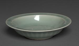 Dish with Two Fish in Relief:  Longquan Ware