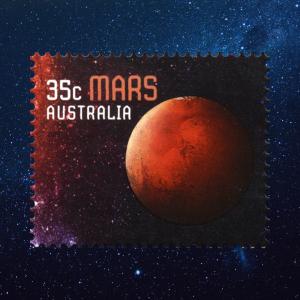 太陽系郵票-35c MARS