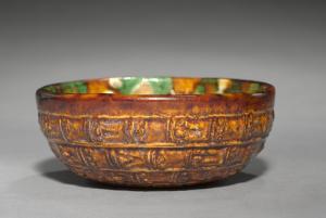 Bowl with Bands and Spirals in Relief