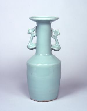 青瓷鳳凰耳花瓶