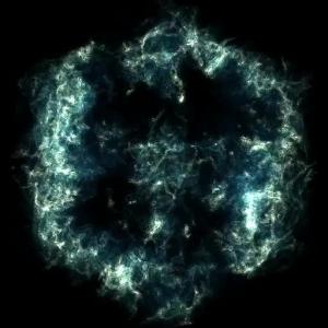 超新星殘骸紊流結構動態影像