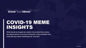Know Your Meme -COVID-19 Meme Insights - 2020